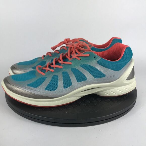 Ecco Biom Performance Comfort Athletic Shoes Blue/Orange EU 41 Men’s Size 7.5 - Picture 8 of 12
